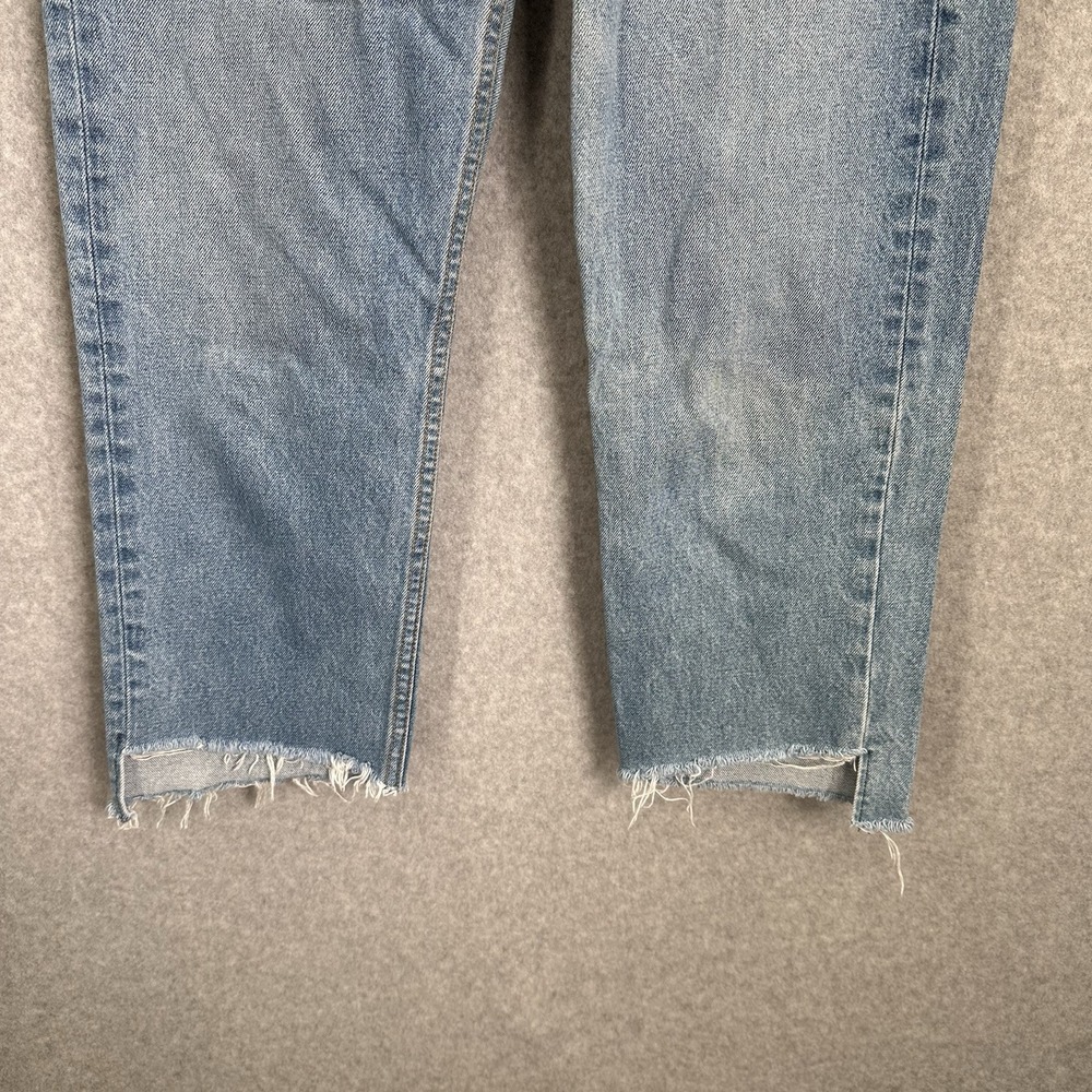 GRLFRND PETITE Helena High-Rise Straight Crop in Psychedelic Shack Button Fly 27 - Picture 4 of 16